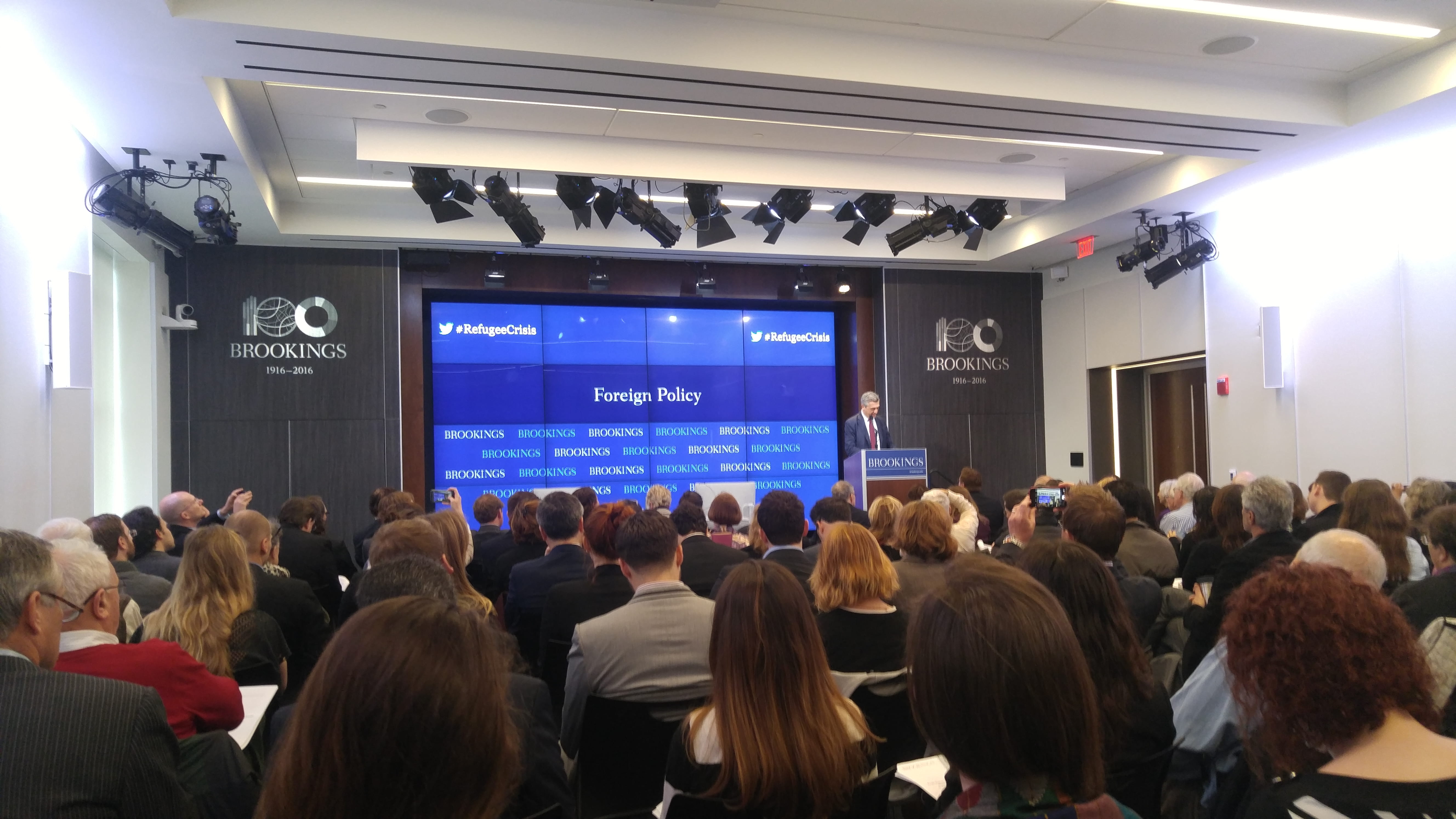United Nations High Commissioner of Refugees Filippo Grandi at the Brookings Institution